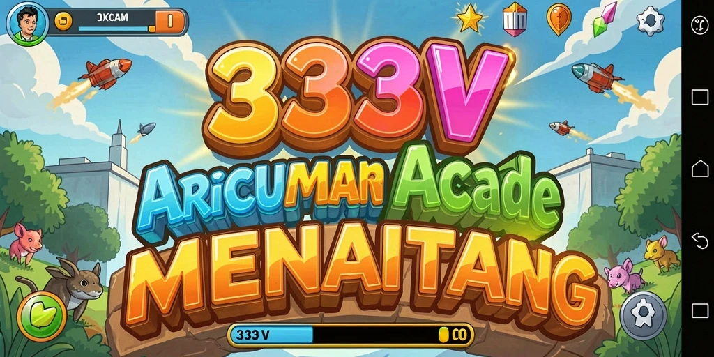 Screenshot utama 333V menampilkan gameplay seru dan dinamis.