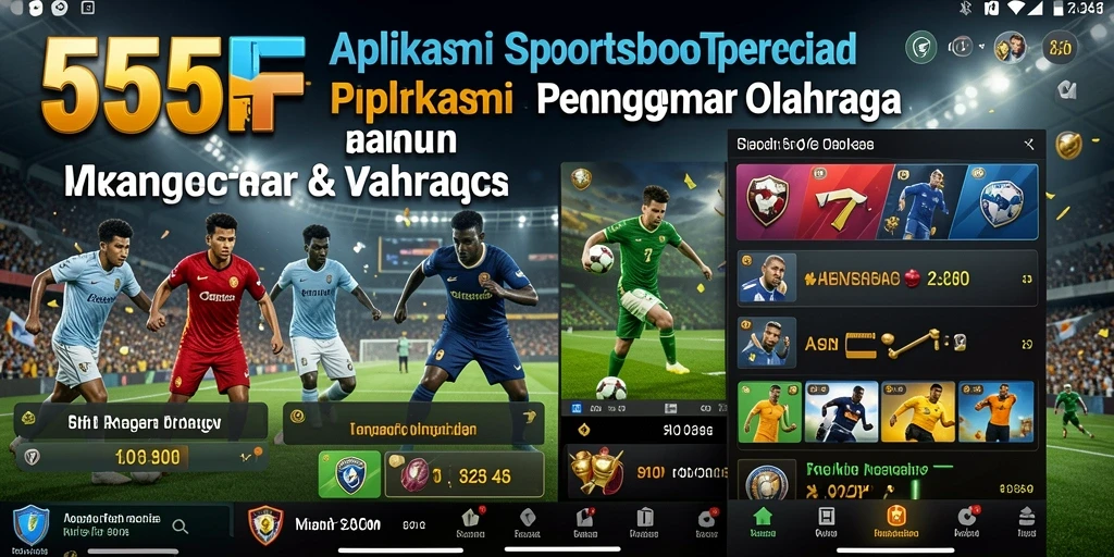Screenshot gameplay 555F yang menampilkan berbagai pilihan taruhan olahraga.