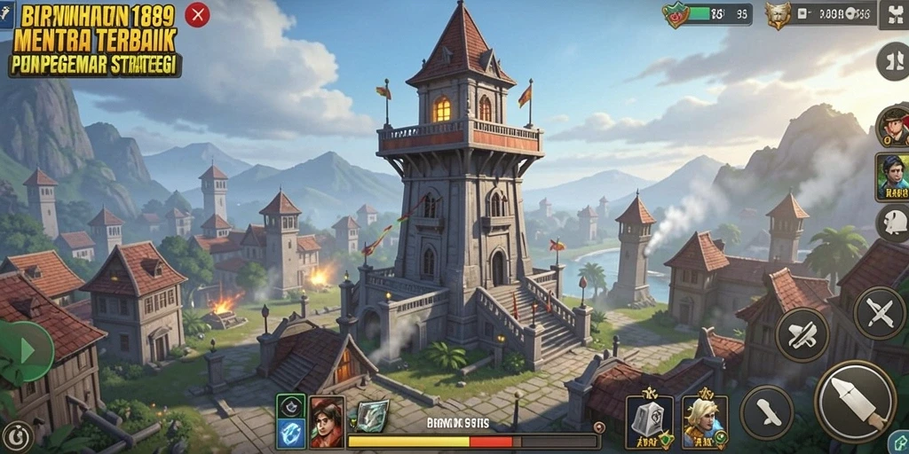 Screenshot utama BIGWIN189 menampilkan aksi mendebarkan dalam gameplay Tower Defense.