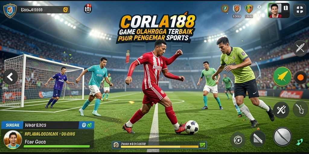 Screenshot utama CORLA188 menampilkan pertandingan olahraga yang mendebarkan.