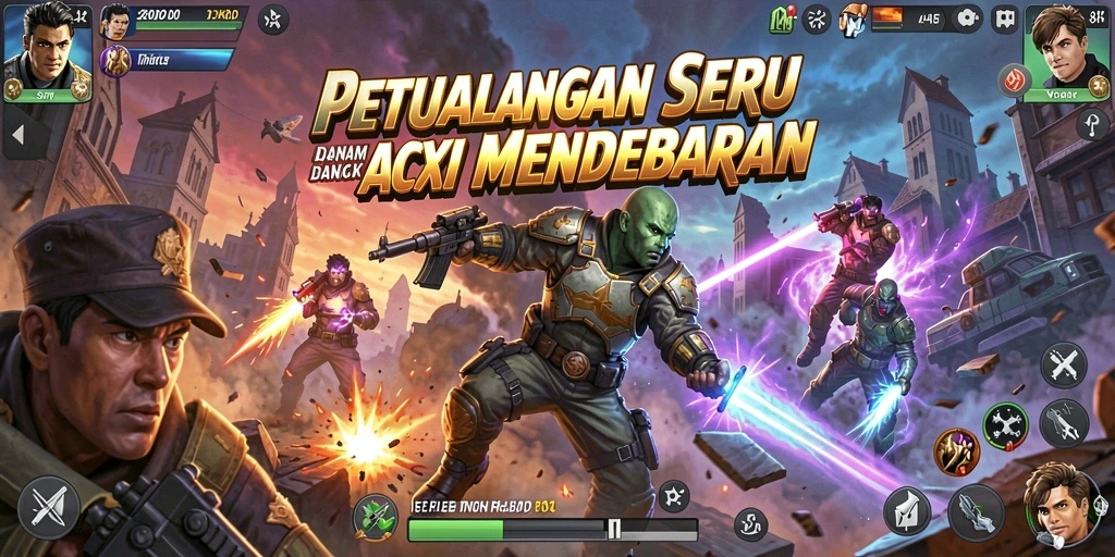 Screenshot DKK menampilkan aksi mendebarkan dalam pertempuran yang intens.