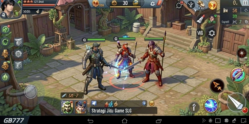 Gameplay menarik GB777 dengan pertempuran dan strategi SLG.