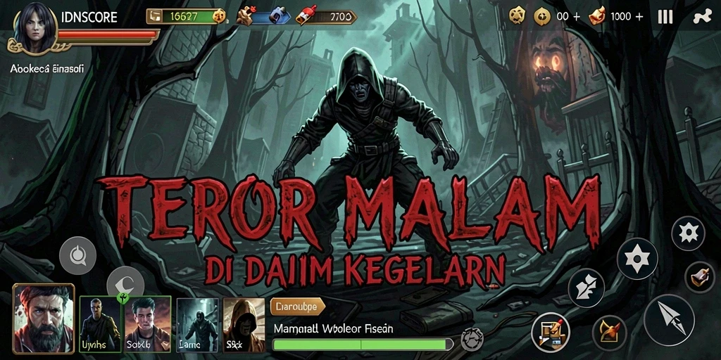 Tampilan menyeramkan dari gameplay IDNSCORE yang penuh ketegangan.