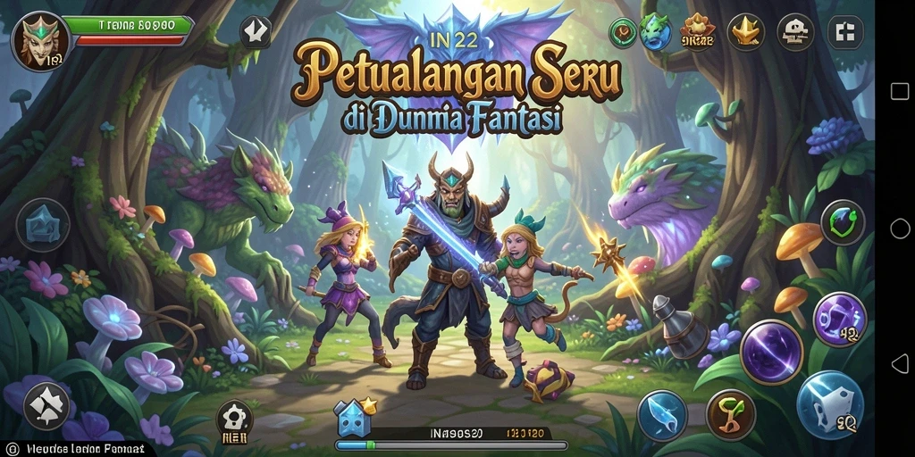 Tangkapan layar menampilkan aksi seru di IN22 dengan grafis yang memukau.