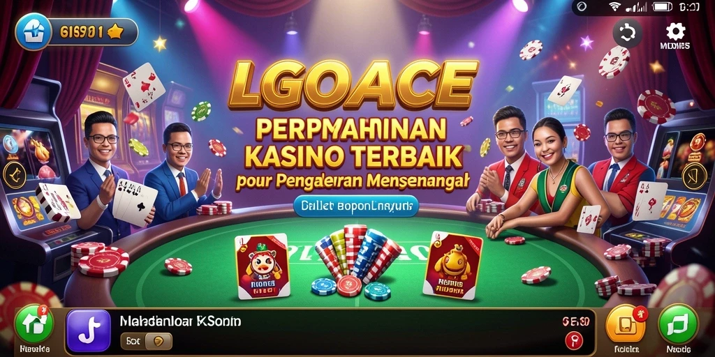 Tampilan menarik dari gameplay LGOACE yang menampilkan aksi kasino.