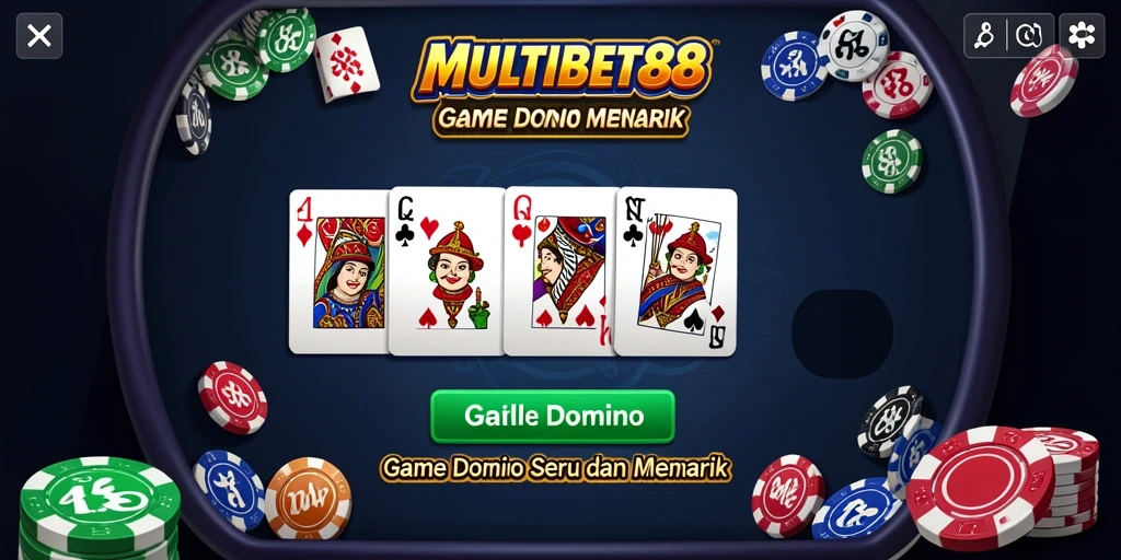 Screenshot MULTIBET88 menampilkan gameplay seru Domino.