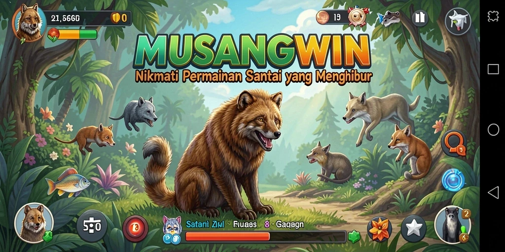 Tampilan gameplay <strong>MUSANGWIN</strong> yang menyenangkan dan interaktif.