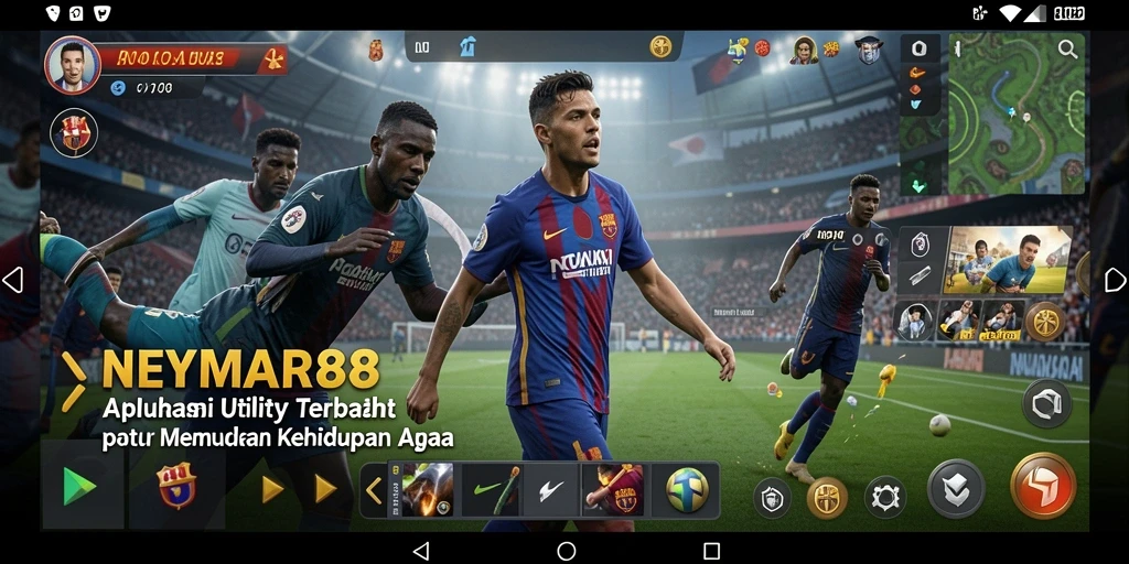 Screenshot tampilan antarmuka utama NEYMAR88 yang ramah pengguna.