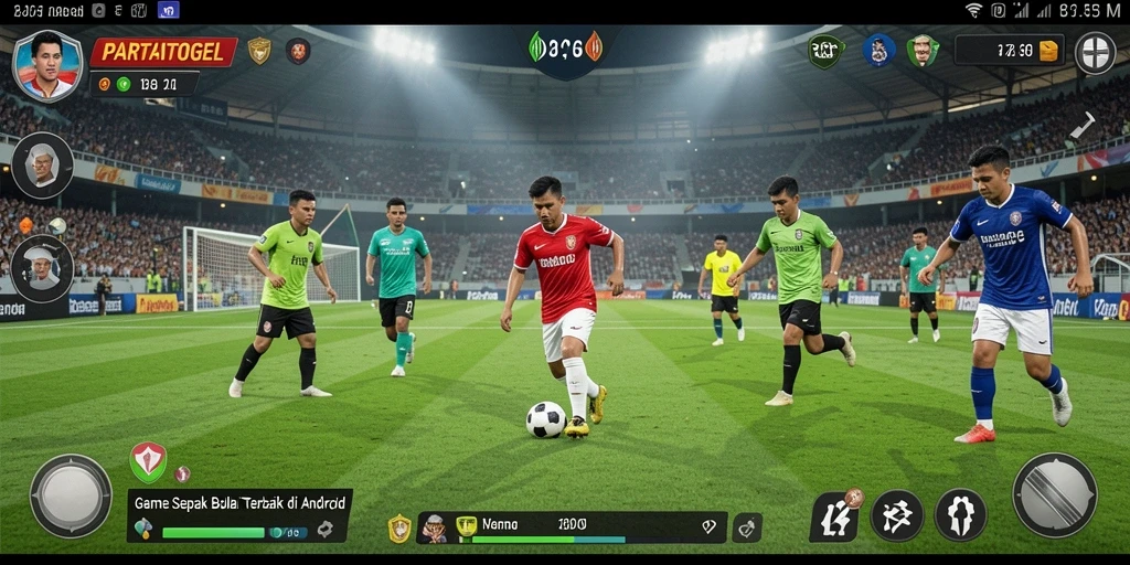 Tangkapan layar PARTAITOGEL menampilkan pertandingan sepak bola yang intens dan menarik.