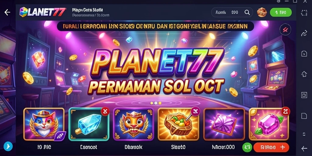 Tampilan gameplay SLOT di PLANET77 dengan grafis menawan.