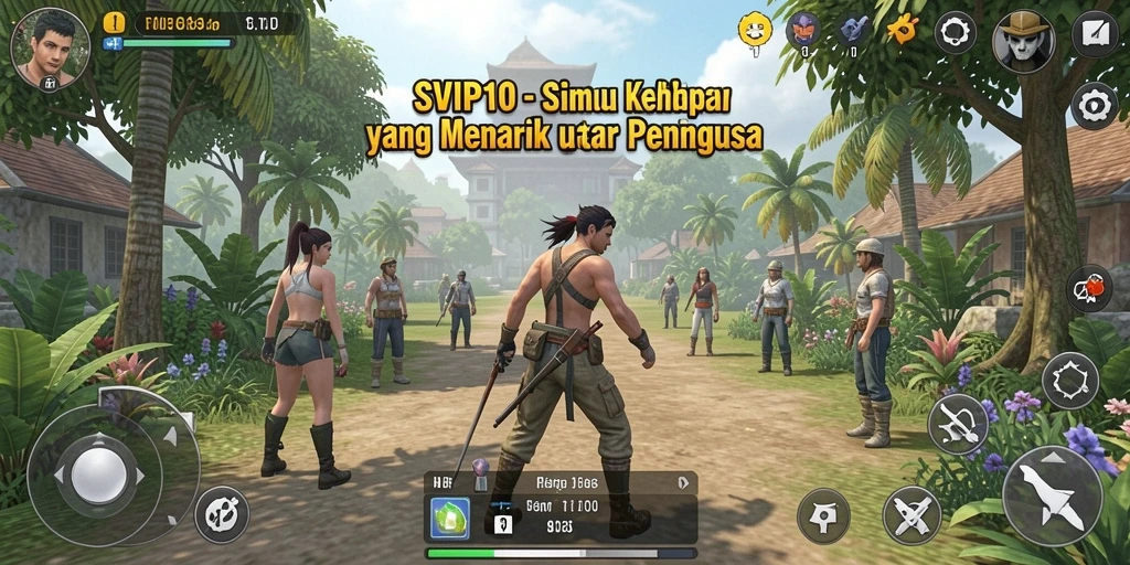 Tangkapan layar gameplay SVIP10 menampilkan dunia simulasi yang menakjubkan.