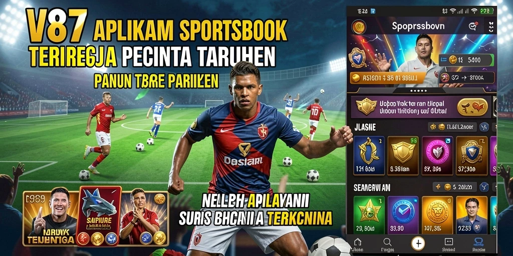 Screenshot gameplay V87 menampilkan pengalaman taruhan di olahraga.