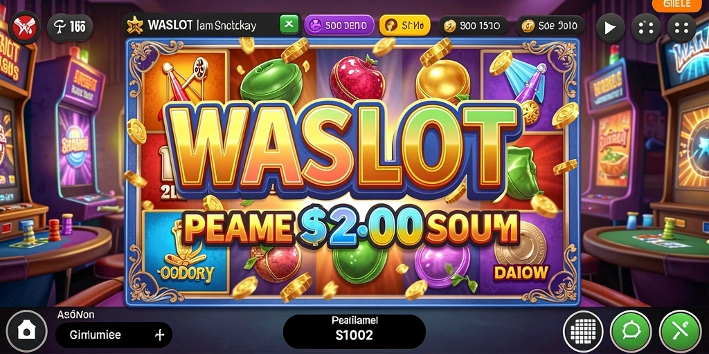 Tampilan menarik dari permainan Slot WASLOT yang menyenangkan.