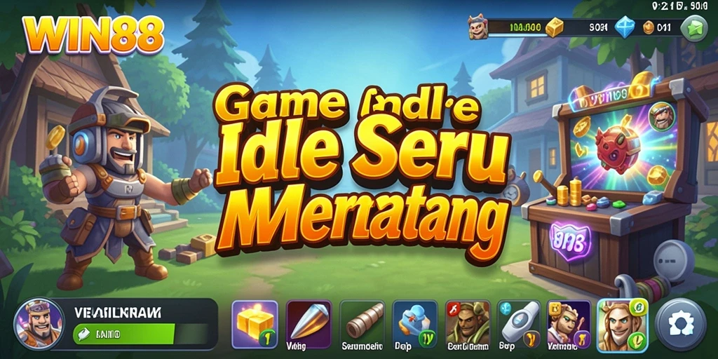 Screenshot gameplay WIN88 menunjukkan antarmuka yang menarik dari game Idle.